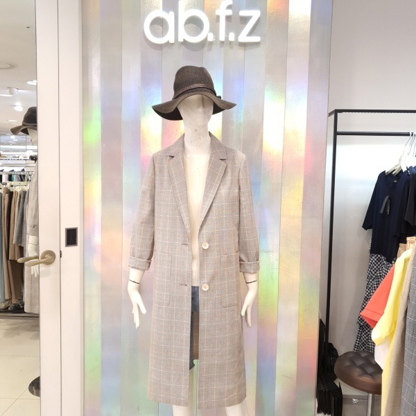AFU6GJ08D ab.fzテーラードチェックプリントスパ... : レディース服 : 即納豊富な