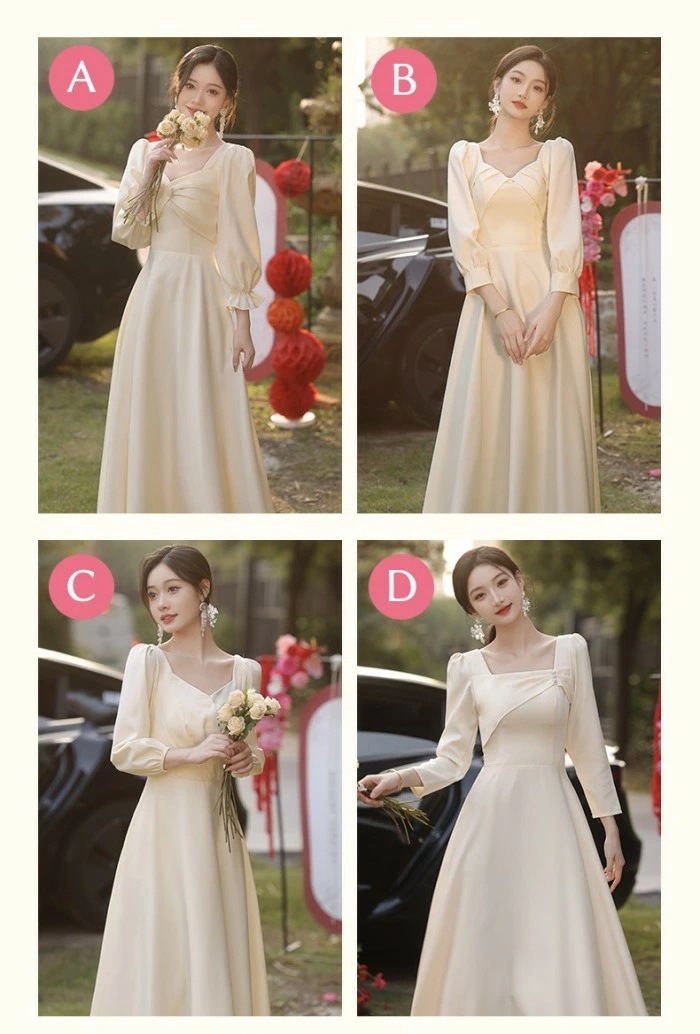 【本日限定】ブライズメイド ドレス ロングドレス 演奏会 ピアノ発表会 グレー 灰色 編み上げ ショルダーネック つや有り 光沢感 サテン スレンダーライン 袖付き ワンピース レディース 春秋 きれ 【本日限定】ブライズメイド ドレス ロングドレス 演奏会 ピアノ発表会 グレー 灰色 編み上げ ショルダーネック つや有り 光沢感 サテン スレンダーライン 袖付き ワンピース レディース 春秋 きれ