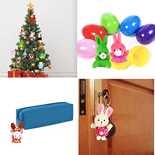 32個パック ミニ 動物 ぬいぐるみ おもちゃ パーティー 記念品 小型 ぬいぐるみ キーホルダー 装飾 誕生日パーティー テーマパーティー カーニバル バレンタインデー クリスマス 教室での賞品 グ