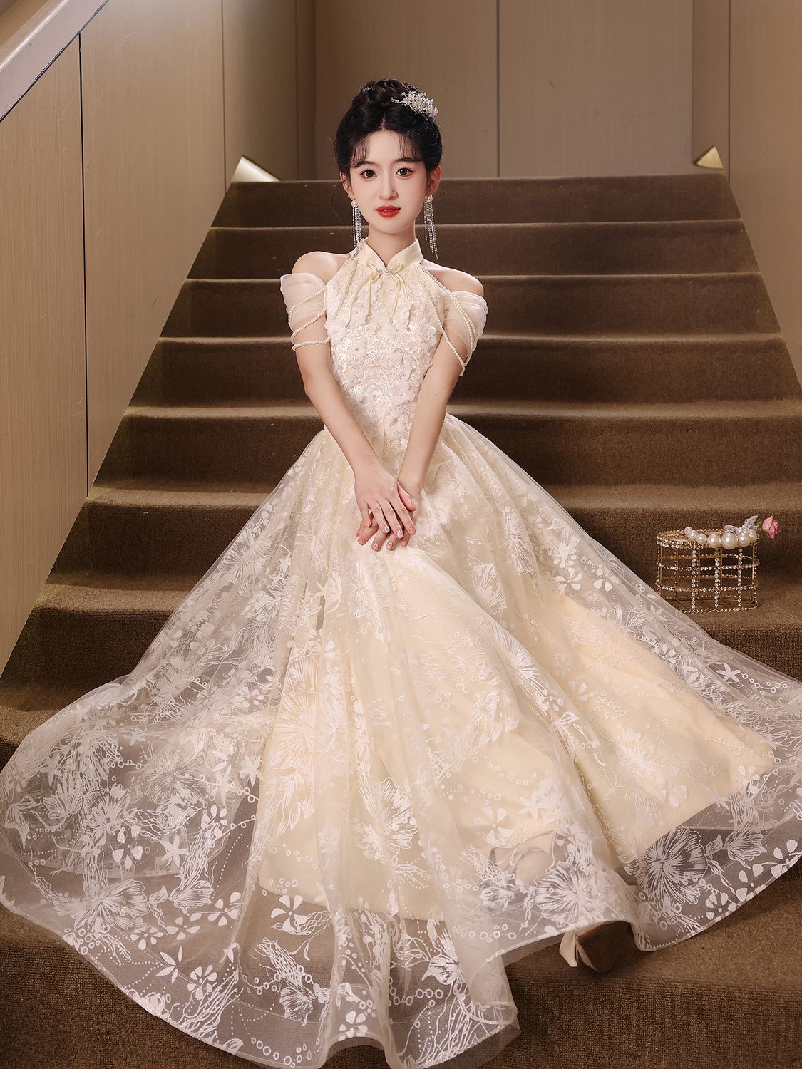 パーティードレス 女性の新しい誕生日パーティー用ラグジュアリー高級ドレス