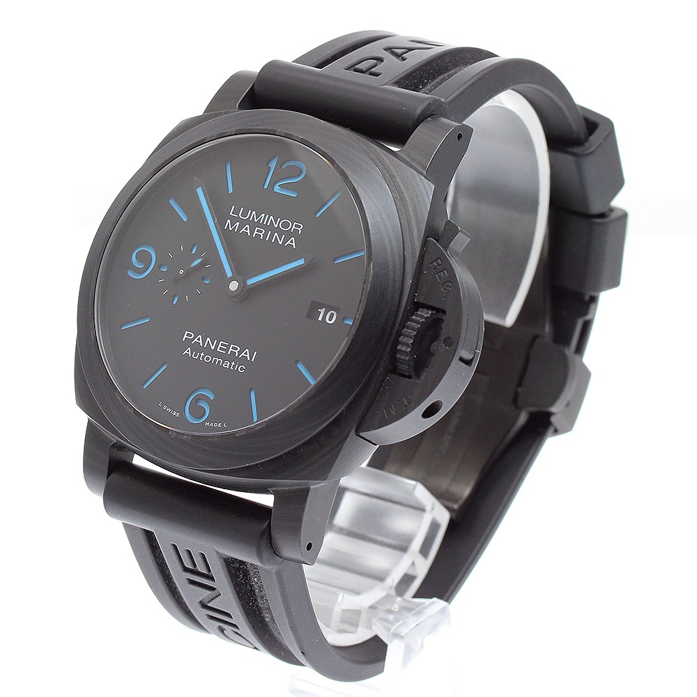 パネライ PANERAI PAM01661 ルミノール マリーナ カーボテック スモールセコンド デイト 自動巻き メンズ 美品 箱・保証書付き_896589【中古】 パネライ PANERAI PAM01661 ルミノール マリーナ カーボテック スモールセコンド デイト 自動巻き メンズ 美品 箱・保証書付き_896589【中古】