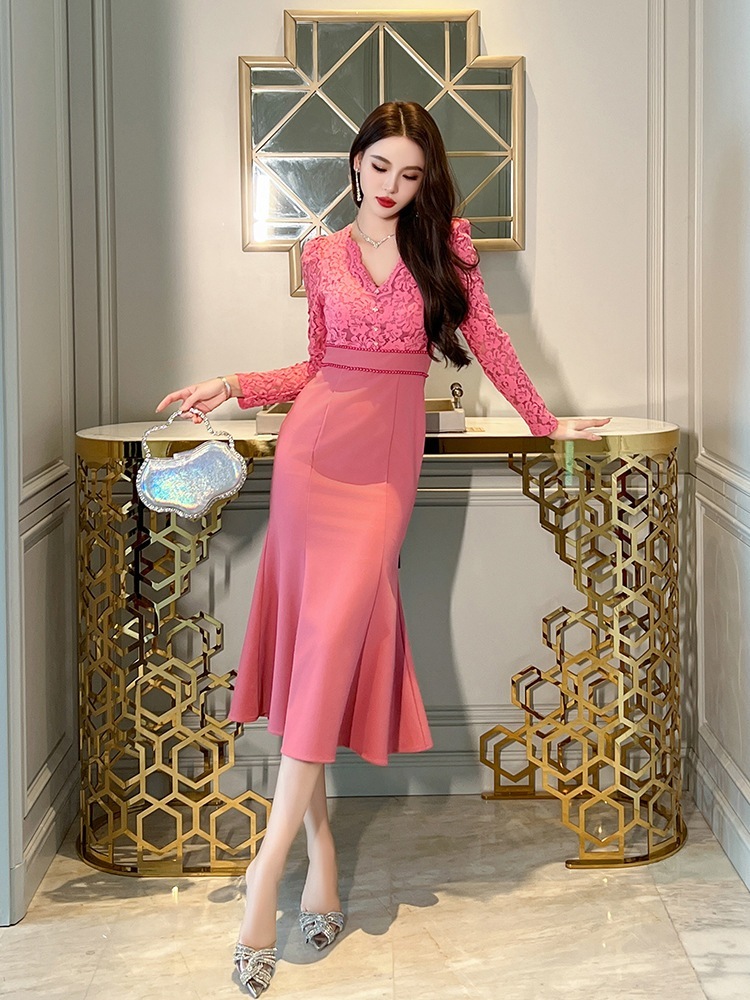 【JY.上品】 秋冬 レース ワンピース ドッキング マーメイド パーティードレス キャバ 着痩せ 大人 同窓会 披露宴 卒業式 結婚式 演奏会 ウェディング 二次会 【JY.上品】 秋冬 レース ワンピース ドッキング マーメイド パーティードレス キャバ 着痩せ 大人 同窓会 披露宴 卒業式 結婚式 演奏会 ウェディング 二次会