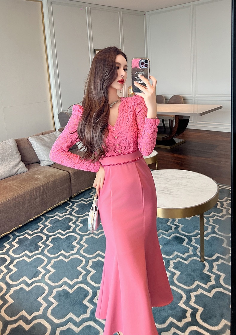 【JY.上品】 秋冬 レース ワンピース ドッキング マーメイド パーティードレス キャバ 着痩せ 大人 同窓会 披露宴 卒業式 結婚式 演奏会 ウェディング 二次会 【JY.上品】 秋冬 レース ワンピース ドッキング マーメイド パーティードレス キャバ 着痩せ 大人 同窓会 披露宴 卒業式 結婚式 演奏会 ウェディング 二次会