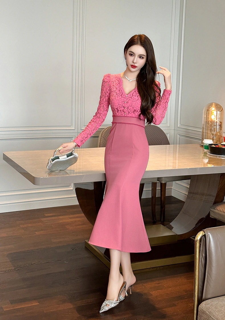 【JY.上品】 秋冬 レース ワンピース ドッキング マーメイド パーティードレス キャバ 着痩せ 大人 同窓会 披露宴 卒業式 結婚式 演奏会 ウェディング 二次会 【JY.上品】 秋冬 レース ワンピース ドッキング マーメイド パーティードレス キャバ 着痩せ 大人 同窓会 披露宴 卒業式 結婚式 演奏会 ウェディング 二次会