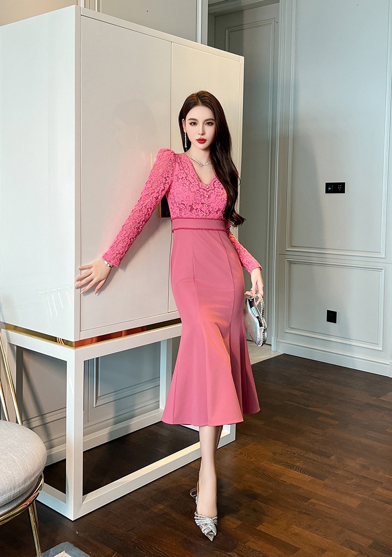 【JY.上品】 秋冬 レース ワンピース ドッキング マーメイド パーティードレス キャバ 着痩せ 大人 同窓会 披露宴 卒業式 結婚式 演奏会 ウェディング 二次会 【JY.上品】 秋冬 レース ワンピース ドッキング マーメイド パーティードレス キャバ 着痩せ 大人 同窓会 披露宴 卒業式 結婚式 演奏会 ウェディング 二次会