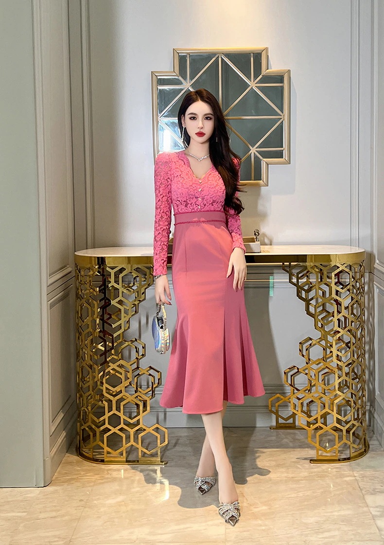 【JY.上品】 秋冬 レース ワンピース ドッキング マーメイド パーティードレス キャバ 着痩せ 大人 同窓会 披露宴 卒業式 結婚式 演奏会 ウェディング 二次会 【JY.上品】 秋冬 レース ワンピース ドッキング マーメイド パーティードレス キャバ 着痩せ 大人 同窓会 披露宴 卒業式 結婚式 演奏会 ウェディング 二次会