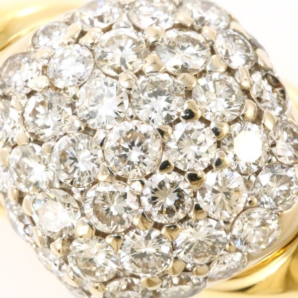 K18 18金 YGWG リング 指輪 11号 ダイヤ カード鑑別書 ジュエリー 中古 K18 18金 YGWG リング 指輪 11号 ダイヤ カード鑑別書 ジュエリー 中古