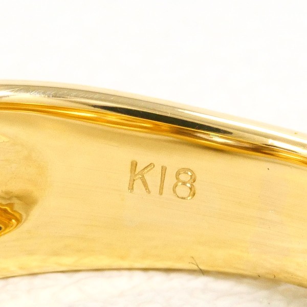K18 18金 YGWG リング 指輪 11号 ダイヤ カード鑑別書 ジュエリー 中古 K18 18金 YGWG リング 指輪 11号 ダイヤ カード鑑別書 ジュエリー 中古