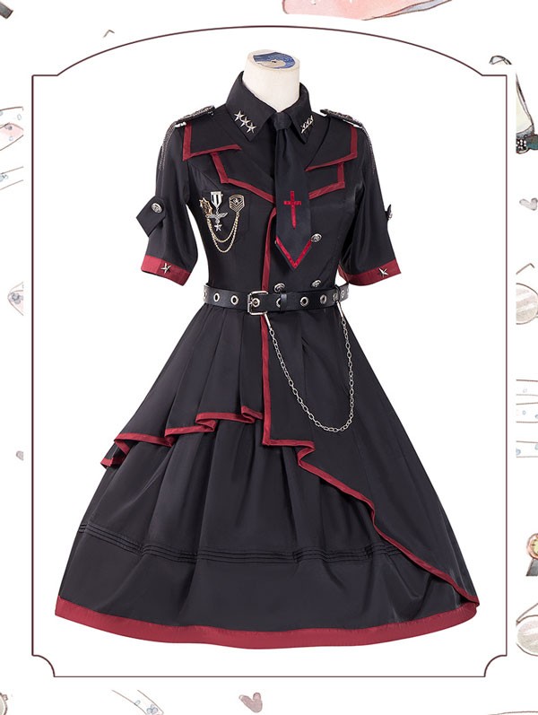 Lolita系 ロリータ 軍服 ワンピース ゴスロリ セーラー服 ロリ 制服 学生服 萌え萌え 少女ウェア レディース 二次元ドレス 学園祭 文化祭 イベント 可愛い h1001lalam3 Lolita系 ロリータ 軍服 ワンピース ゴスロリ セーラー服 ロリ 制服 学生服 萌え萌え 少女ウェア レディース 二次元ドレス 学園祭 文化祭 イベント 可愛い h1001lalam3