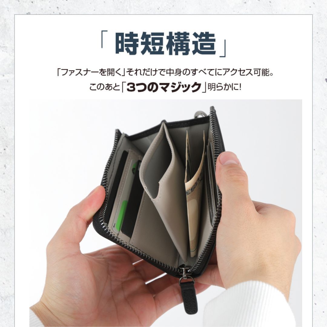 【楽天1位獲得】財布 メンズ 本革 レディース ミニ財布 コンパクト L字ファスナー 小さい 薄い ミニ 薄型 スキミング防止 RFID 時短 レザー サイフ 革 二つ折り ミニマリスト