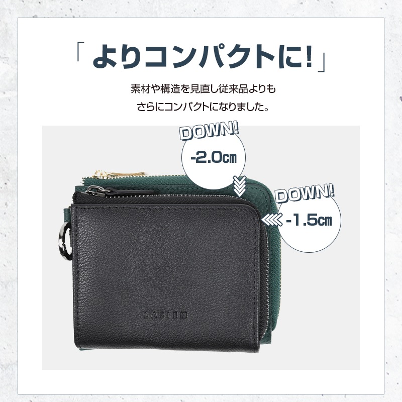 【楽天1位獲得】財布 メンズ 本革 レディース ミニ財布 コンパクト L字ファスナー 小さい 薄い ミニ 薄型 スキミング防止 RFID 時短 レザー サイフ 革 二つ折り ミニマリスト