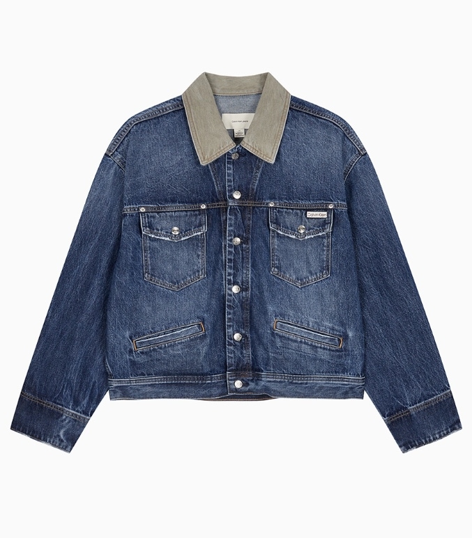 80s IKON Dark Blue Denim Jacket (4RB990G-RG8)
