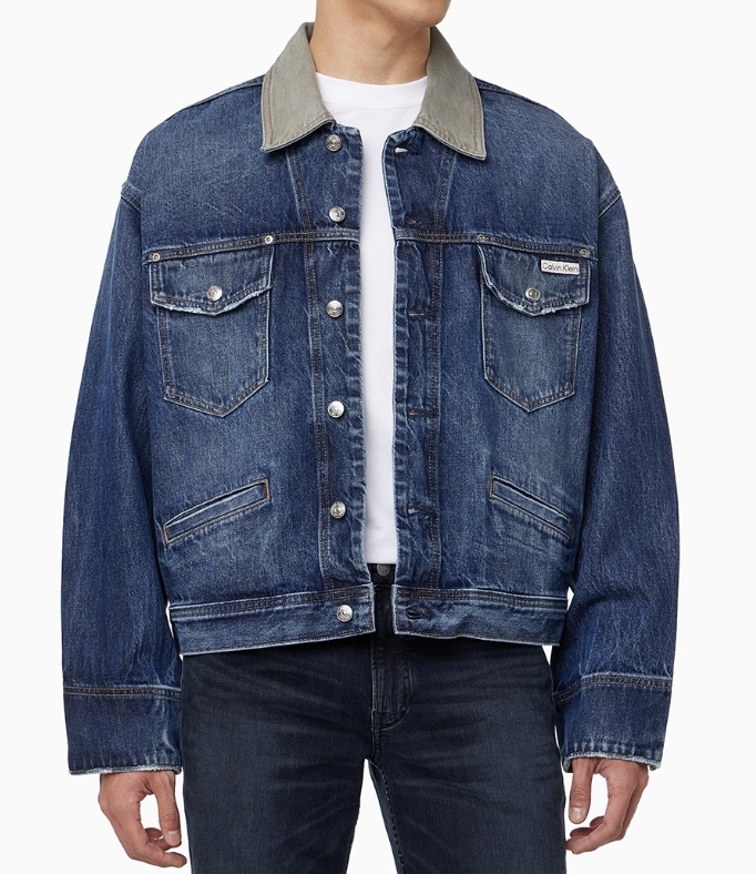 80s IKON Dark Blue Denim Jacket (4RB990G-RG8)