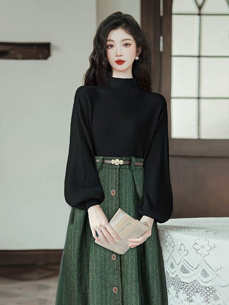 トップス ニットソー 長袖 ハイネック ボリューム袖 プルオーバー ミディアム丈 かわいい 大人可愛い きれいめ シンプル 上品 おしゃれ かっこいい カジュアル こなれ感 個性的 主役級 存在感 トップス ニットソー 長袖 ハイネック ボリューム袖 プルオーバー ミディアム丈 かわいい 大人可愛い きれいめ シンプル 上品 おしゃれ かっこいい カジュアル こなれ感 個性的 主役級 存在感