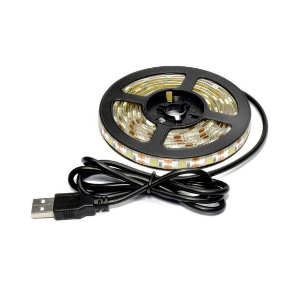 〔5個セット〕 日本トラストテクノロジー USBテープLED 2m イエロー TPLED2M-YEX5 : 日本トラストテクノロジー USBテープLED 2m ホワイト