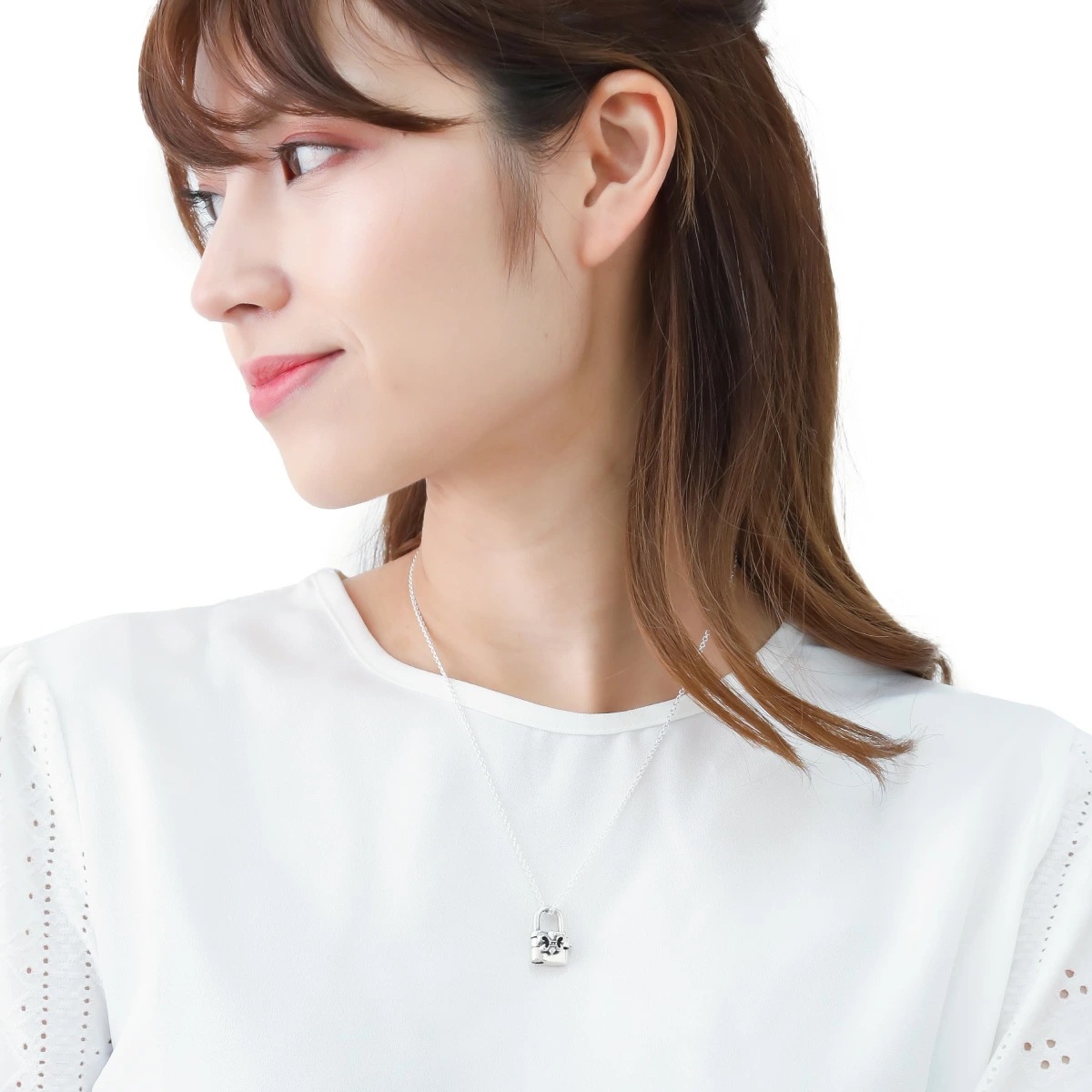 ネックレス レディース メンズ シルバー925 南京錠 パドロック 鍵 錠前 フルールドリス ネックレス レディース メンズ シルバー925 南京錠 パドロック 鍵 錠前 フルールドリス