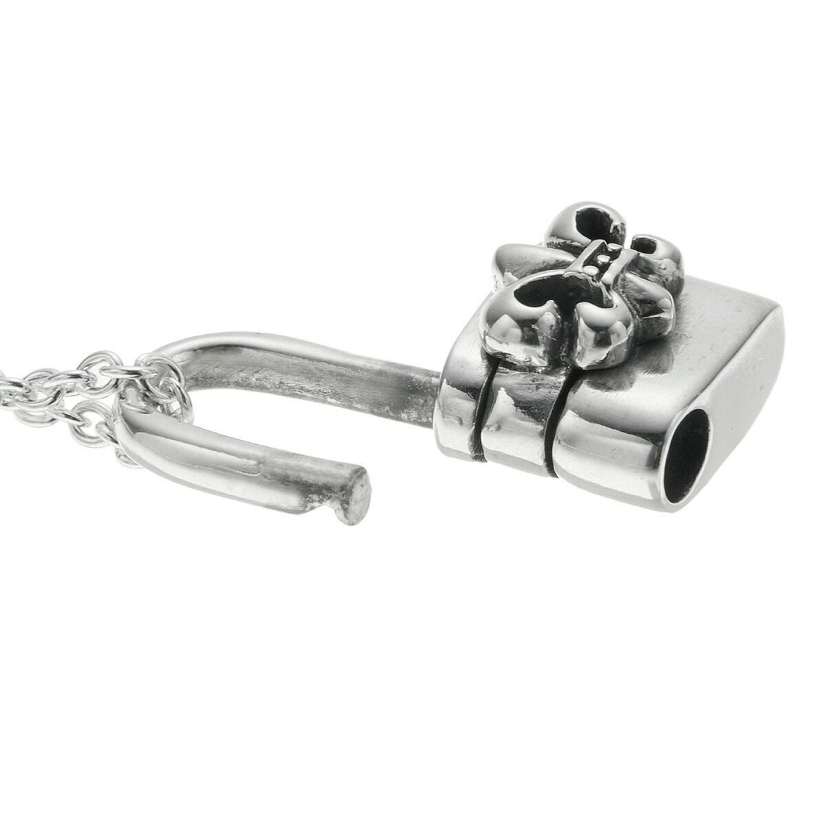 ネックレス レディース メンズ シルバー925 南京錠 パドロック 鍵 錠前 フルールドリス ネックレス レディース メンズ シルバー925 南京錠 パドロック 鍵 錠前 フルールドリス