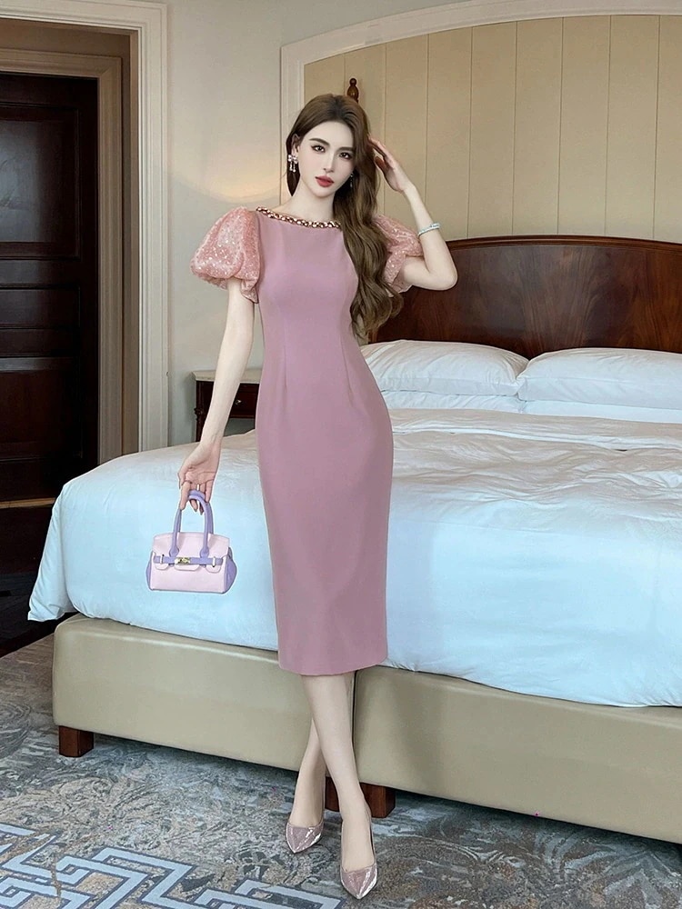 夏 ワンピース フリル ダイヤモンド飾り スリム パーティー キャバ 大人 同窓会 披露宴 卒業式 結婚式 演奏会 ウェディング 二次会 夏 ワンピース フリル ダイヤモンド飾り スリム パーティー キャバ 大人 同窓会 披露宴 卒業式 結婚式 演奏会 ウェディング 二次会