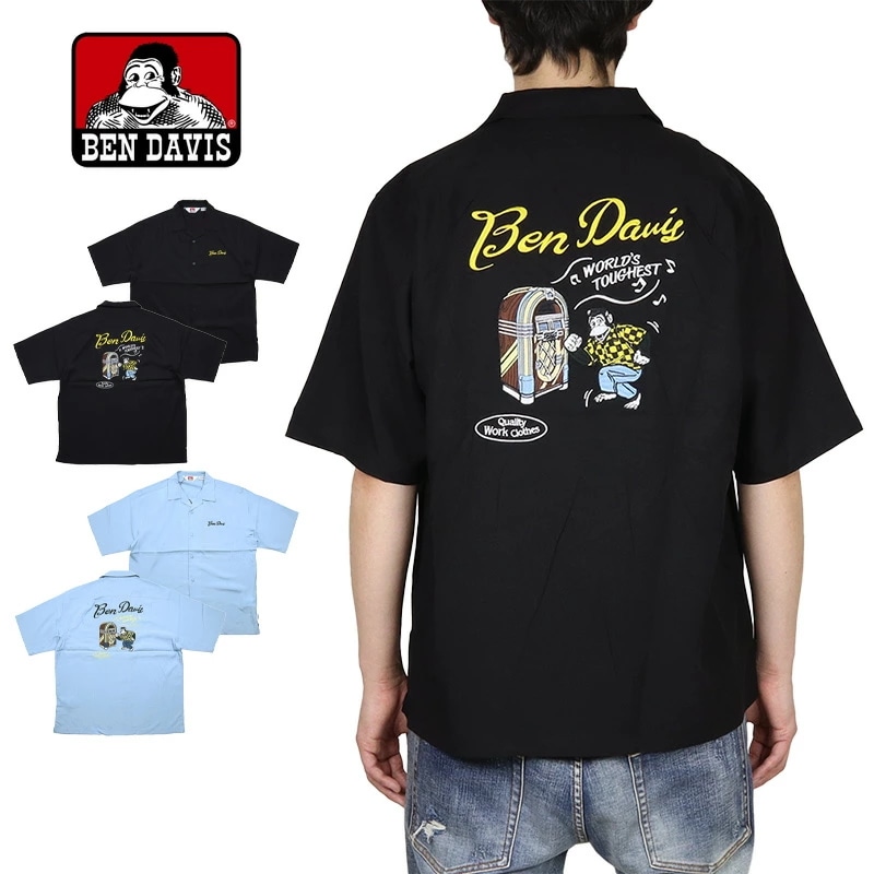 ベンデイビス BEN DAVIS シャツ 半袖シャツ 開襟シャツ メンズ レディース ブランド 大きいサイズ おしゃれ おすすめ 人気 JUNKEBOX O/C SHIRT T-25580033 be