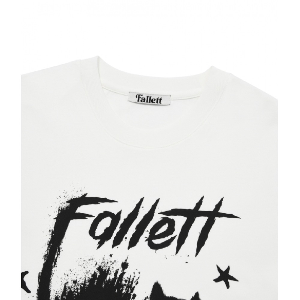 ファレットアナイイングキャットショートスリーブ T シャツホワイト ファレットアナイイングキャットショートスリーブ T シャツホワイト