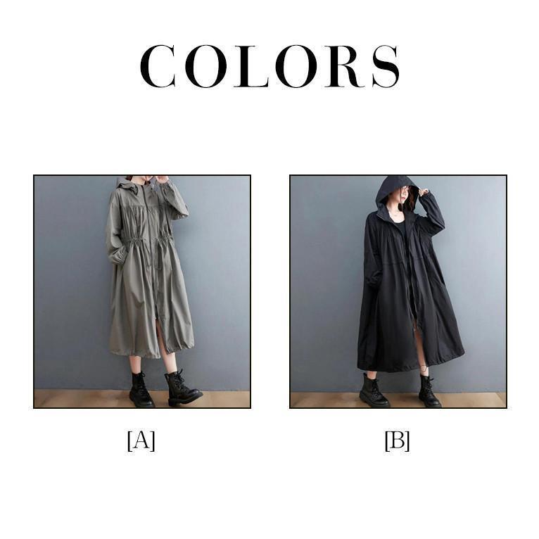 トレンチコート スプリングコート パーカー おしゃれ 羽織り レディース コート ロングコート 着痩せ 春 秋 カジュアル オシャレ ベーシック 春コート