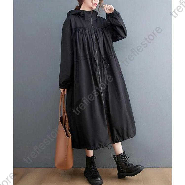 トレンチコート スプリングコート パーカー おしゃれ 羽織り レディース コート ロングコート 着痩せ 春 秋 カジュアル オシャレ ベーシック 春コート