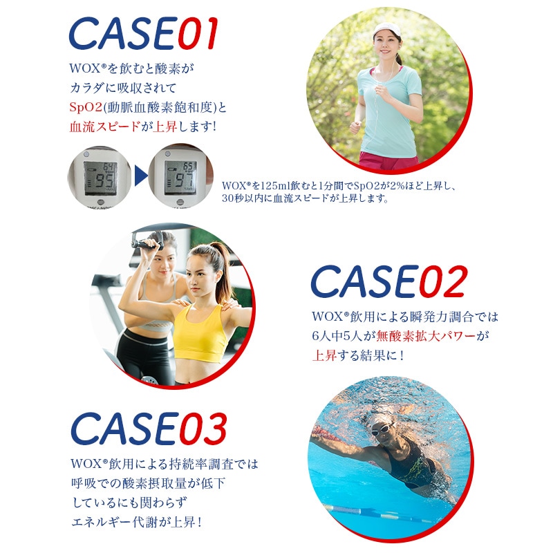 【正規代理店】　WOX高濃度酸素リキッド　500ml×24本セット