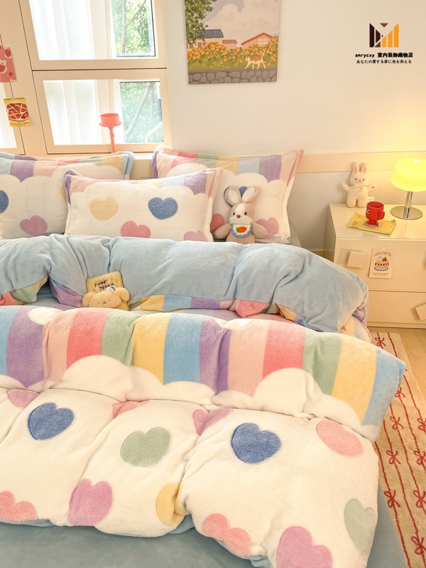 あったか 布団カバー 3点セット 寝具カバー シングル ダブル 4点セット 掛けふとんカバー セミダブル おしゃれ 北欧 フランネル 可愛い レインボー愛心ブルー 静電気防止 あったか おしゃれ フラ あったか 布団カバー 3点セット 寝具カバー シングル ダブル 4点セット 掛けふとんカバー セミダブル おしゃれ 北欧 フランネル 可愛い レインボー愛心ブルー 静電気防止 あったか おしゃれ フラ
