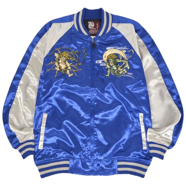 スカジャン アウター 長袖 和柄 風神 雷神 スカジャン アウター 長袖 和柄 風神 雷神