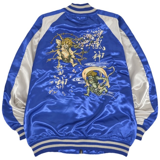 スカジャン アウター 長袖 和柄 風神 雷神 スカジャン アウター 長袖 和柄 風神 雷神