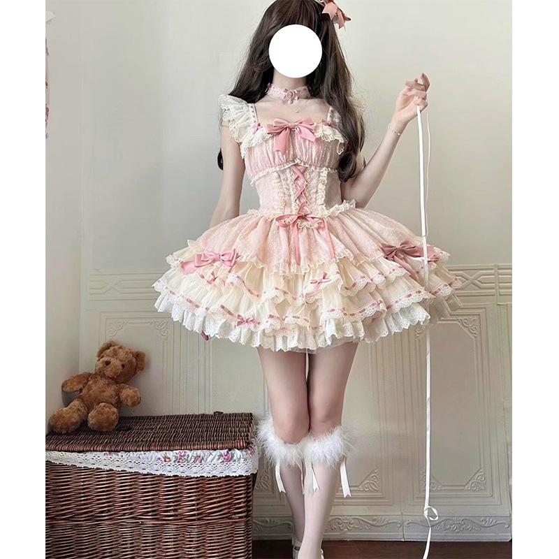 コスプレドレスロリータスカートワンピースピンクが可愛いバレエケーキスカートドレス ロリータ ロリータ Jsk66 コスプレドレスロリータスカートワンピースピンクが可愛いバレエケーキスカートドレス ロリータ ロリータ Jsk66