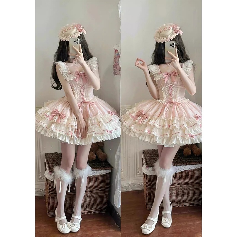 コスプレドレスロリータスカートワンピースピンクが可愛いバレエケーキスカートドレス ロリータ ロリータ Jsk66 コスプレドレスロリータスカートワンピースピンクが可愛いバレエケーキスカートドレス ロリータ ロリータ Jsk66