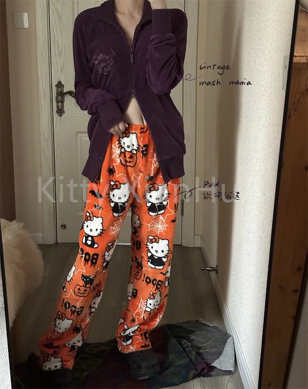 Qoo10] 【急速出荷】キティ パジャマサンリオキテ