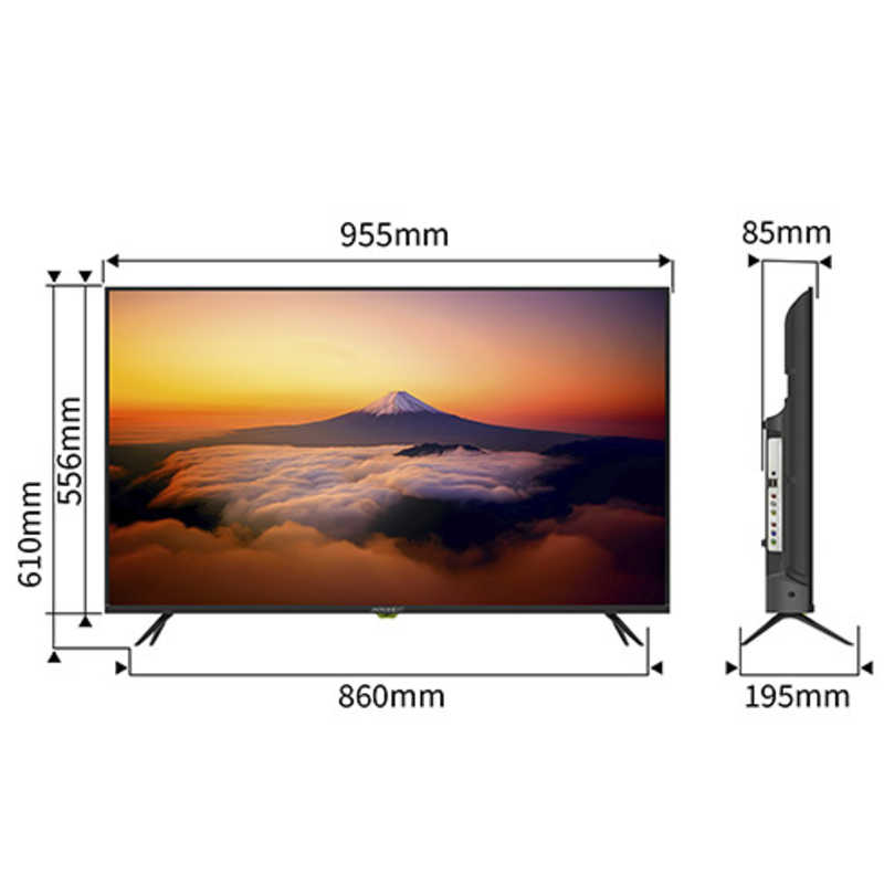 JAPANNEXT　液晶モニター HDMI USB再生対応 sRGB98％ ［43型 /フルHD(1920×1080) /ワイド］　JN-IPS43FHD-U