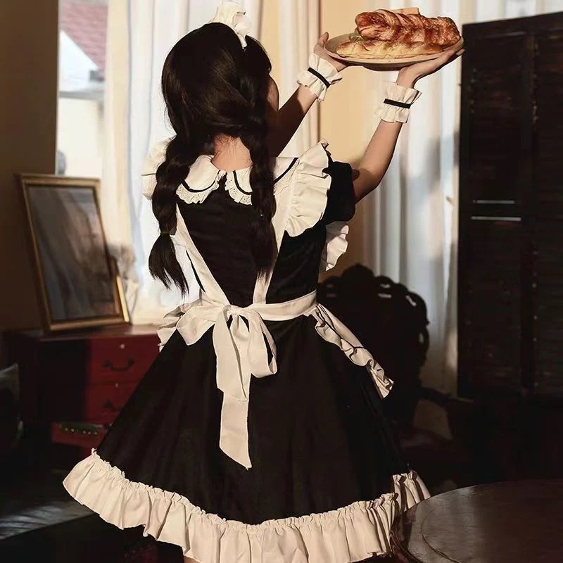 限定販壳メイド服 制服セット かわいい ワンピース 洋服 仮装 コスチューム コス ドレス セクシー ロリータ こすぷれ パーティー 誕生日 コスプレ 学園祭 文化祭 ハロウィン コスプレ