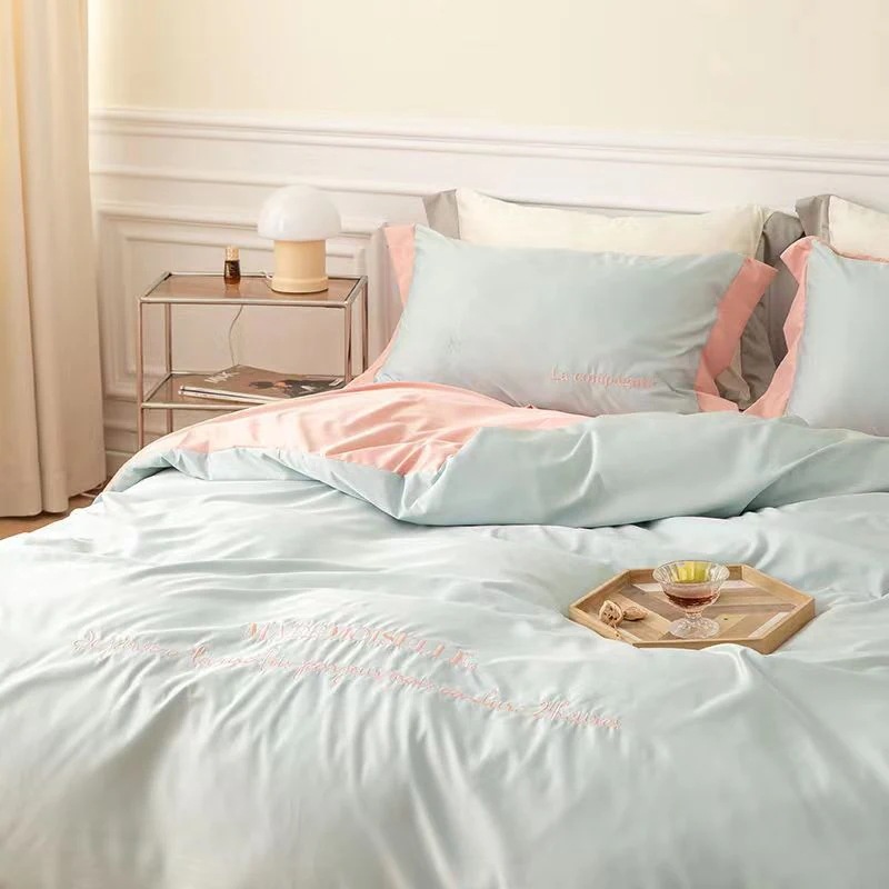 韓国ファッション /布団カバーセット 掛け布団カバー 敷布団カバー セット ベッドカバー 寝具セット接触冷感 模造シルク 防臭 防ダニ 枕カバー 韓国ファッション /布団カバーセット 掛け布団カバー 敷布団カバー セット ベッドカバー 寝具セット接触冷感 模造シルク 防臭 防ダニ 枕カバー