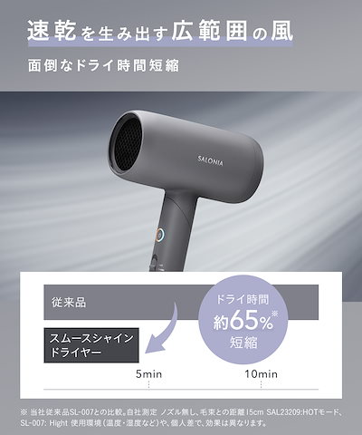 Qoo10] SALONIA 【公式】 サロニア ドライヤー スムース : 美容・健康家電