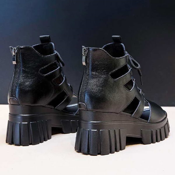 厚底ブーツサンダル　専用 サンダル レディース 厚底ブーツサンダル 8740165 BL IV by