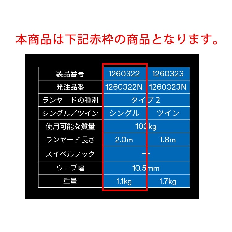 3M プロテクタ ロープ ランヤードtype2 シングル 1260322 2種 新規格 スリーエム 安全帯 3M プロテクタ ロープ ランヤードtype2 シングル 1260322 2種 新規格 スリーエム 安全帯