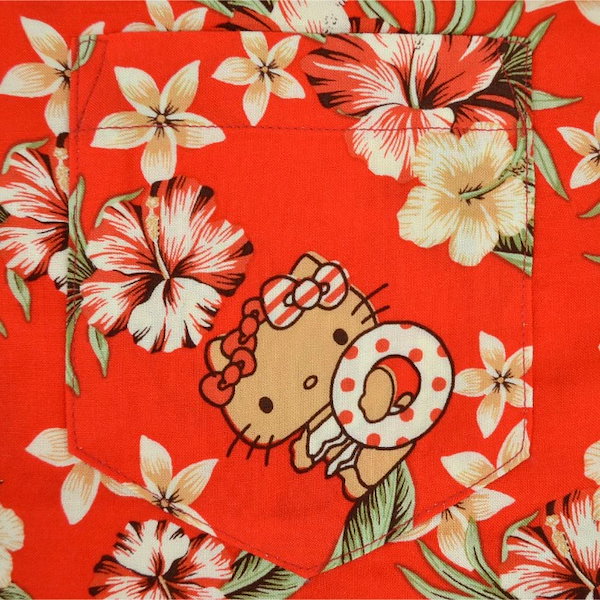 Qoo10] サンリオ ハローキティアロハ シャツ 半袖 夏 海