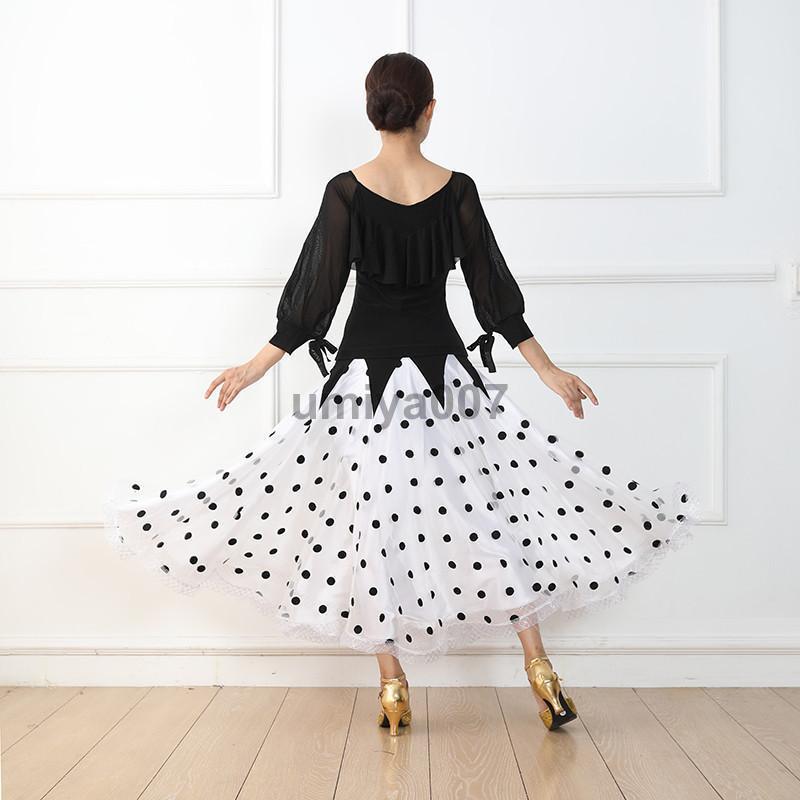 ダンス衣装 社交ダンス シフォン 水玉 ドット ロングスカート ふんわり モダンドレス フラメンコ ラテンダンス エレガント 演奏会 ステージ ダンス衣装 社交ダンス シフォン 水玉 ドット ロングスカート ふんわり モダンドレス フラメンコ ラテンダンス エレガント 演奏会 ステージ