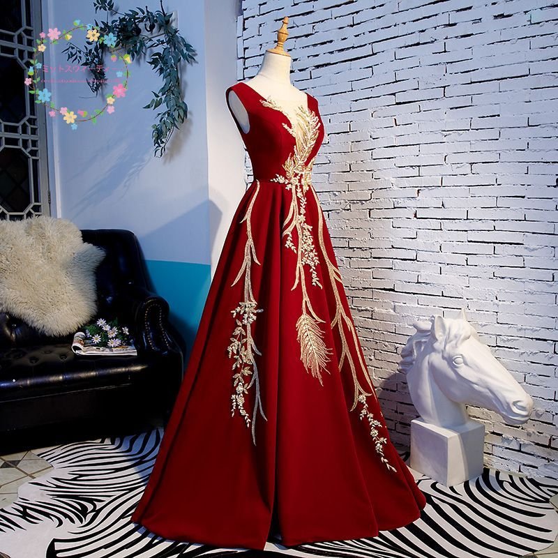 カラードレス 結婚式 演奏会 舞台衣装 ロングドレス コンサート パーティードレス 発表会 ウェディ カラードレス 結婚式 演奏会 舞台衣装 ロングドレス コンサート パーティードレス 発表会 ウェディ