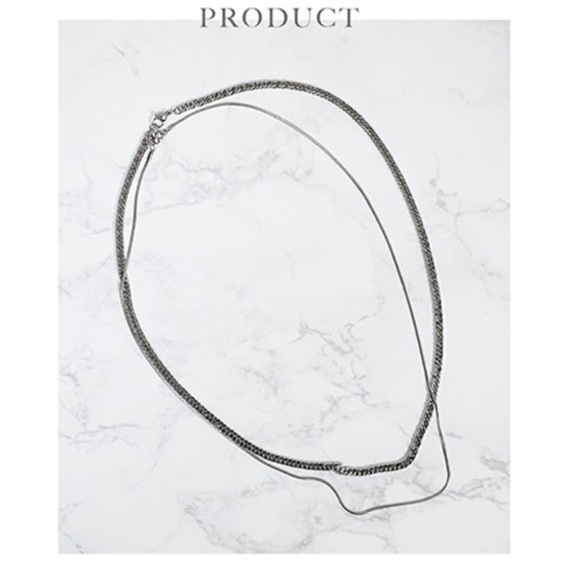 bts ジョングク着用 Surgical Steel Layered Necklace/ Seven MV着用 bts ジョングク着用 Surgical Steel Layered Necklace/ Seven MV着用