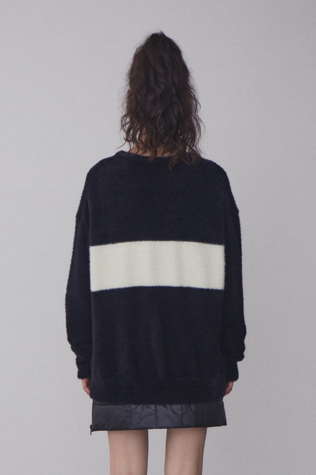 REST & RECREATION】 RR V-NECK HAIRY KNIT TOP : 3COLOR