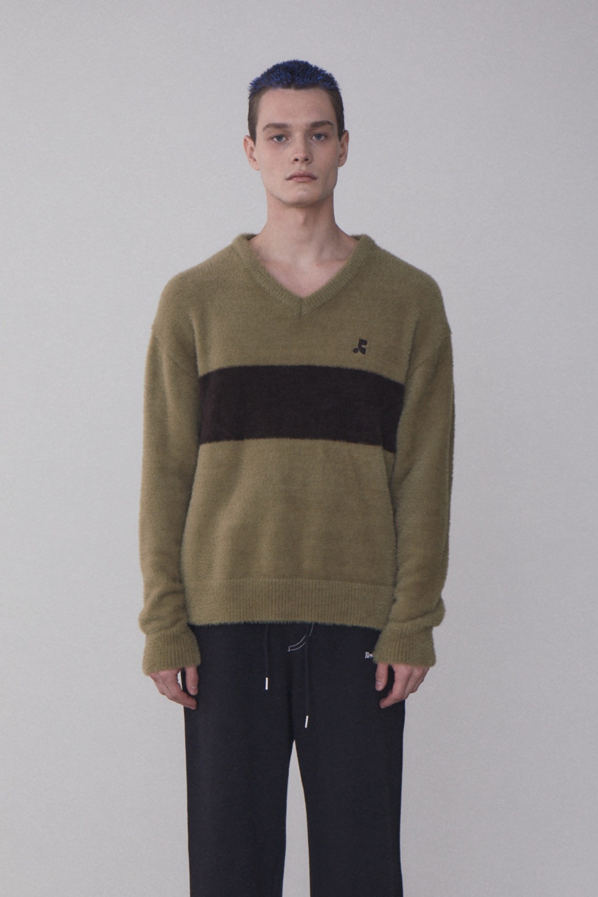 REST & RECREATION】 RR V-NECK HAIRY KNIT TOP : 3COLOR 【公式通販】