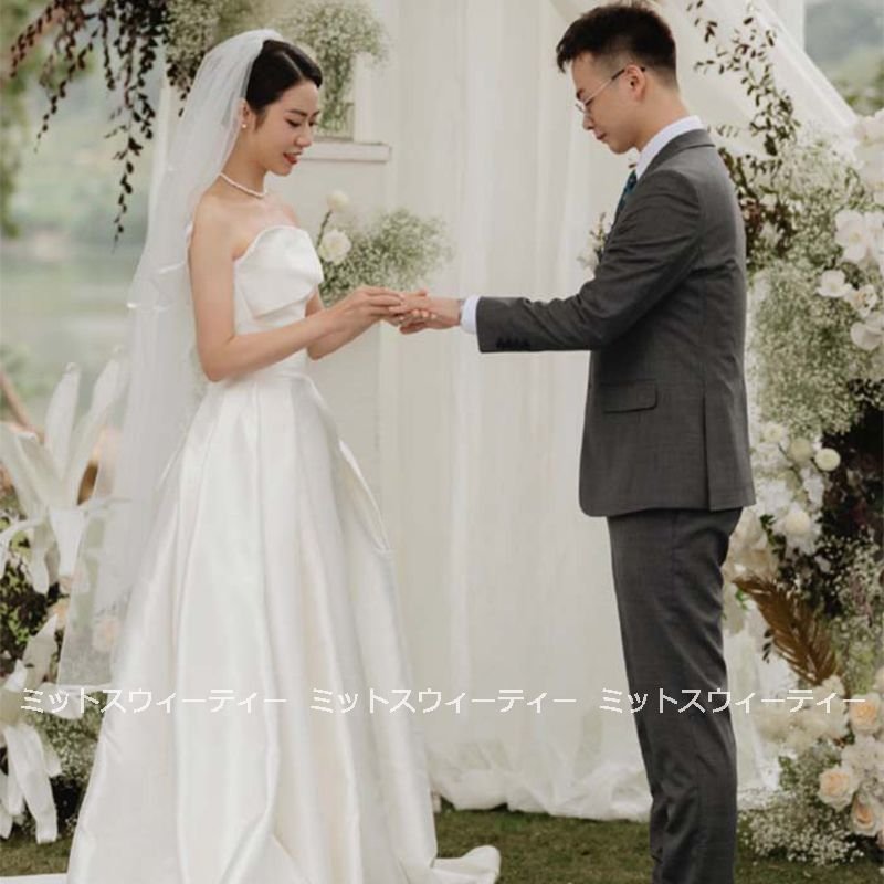 ウェディングドレス ビスチェ aラインドレス ウエディングドレス 二次会 花嫁 パーティードレス 披露宴 ブライダル 結婚式 ロングドレス 演奏会 サテン 前撮り ウェディングドレス ビスチェ aラインドレス ウエディングドレス 二次会 花嫁 パーティードレス 披露宴 ブライダル 結婚式 ロングドレス 演奏会 サテン 前撮り