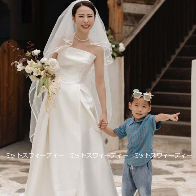 ウェディングドレス ビスチェ aラインドレス ウエディングドレス 二次会 花嫁 パーティードレス 披露宴 ブライダル 結婚式 ロングドレス 演奏会 サテン 前撮り ウェディングドレス ビスチェ aラインドレス ウエディングドレス 二次会 花嫁 パーティードレス 披露宴 ブライダル 結婚式 ロングドレス 演奏会 サテン 前撮り