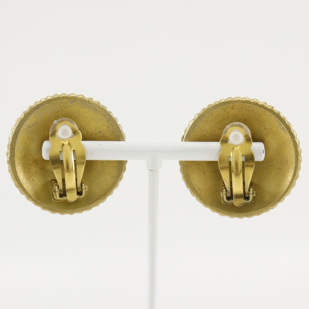 COCO ロゴ ヴィンテージ イヤリング 金メッキ 94P 約28g レディース 中古品 COCO ロゴ ヴィンテージ イヤリング 金メッキ 94P 約28g レディース 中古品