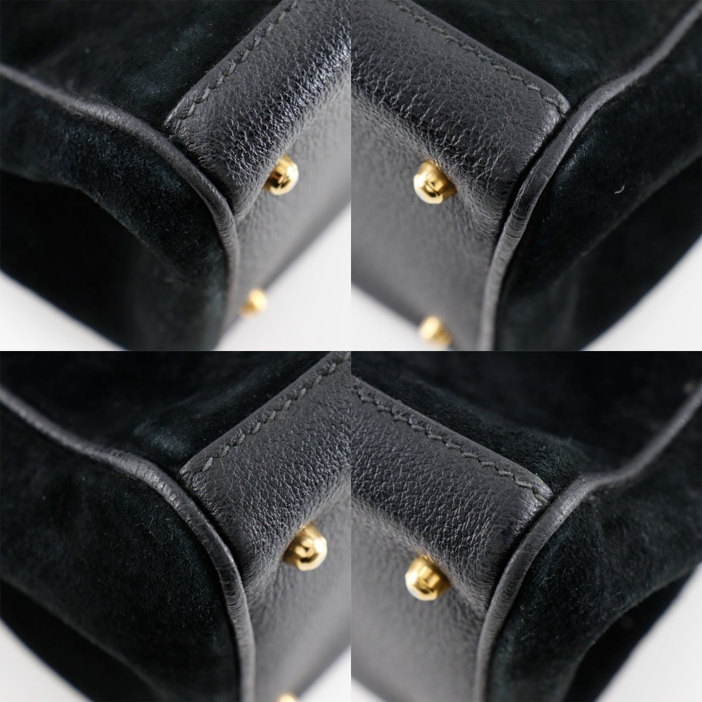 バンブートート オールドグッチ トートバッグ スウェード 黒 レディース 中古品 バンブートート オールドグッチ トートバッグ スウェード 黒 レディース 中古品