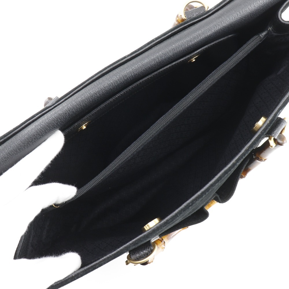 バンブートート オールドグッチ トートバッグ スウェード 黒 レディース 中古品 バンブートート オールドグッチ トートバッグ スウェード 黒 レディース 中古品